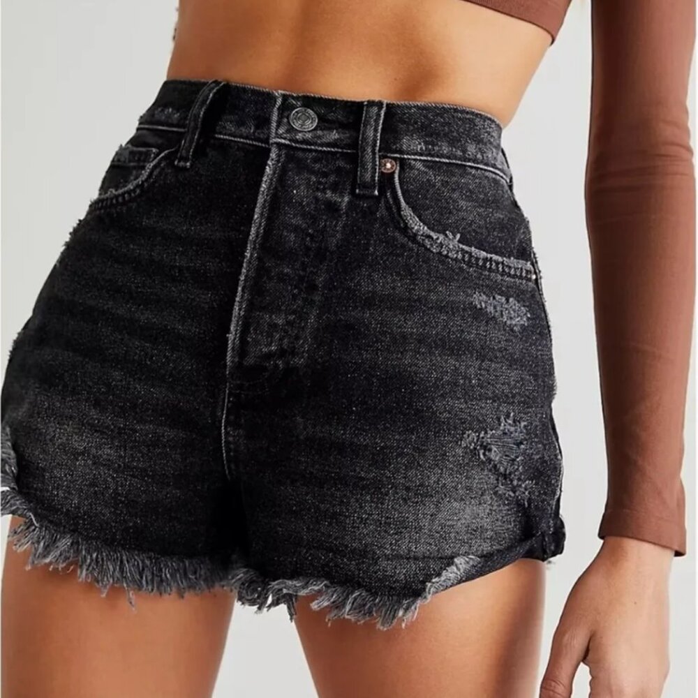 We The Free Free Lasso Shorts in Washed Black